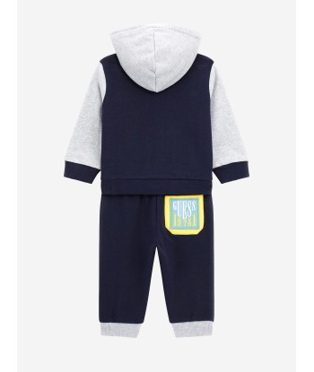 Guess Baby Boys Logo Tracksuit in Blue à prix réduit toute l'année