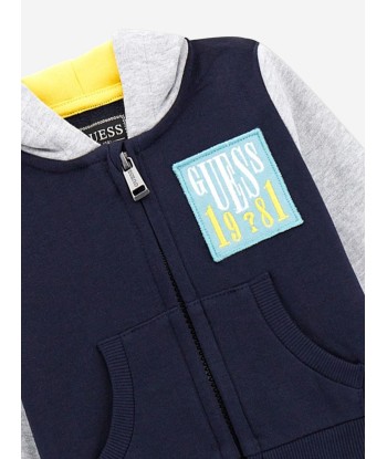 Guess Baby Boys Logo Tracksuit in Blue à prix réduit toute l'année