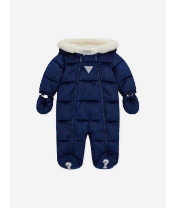 Guess Baby Padded Snowsuit in Blue offre 