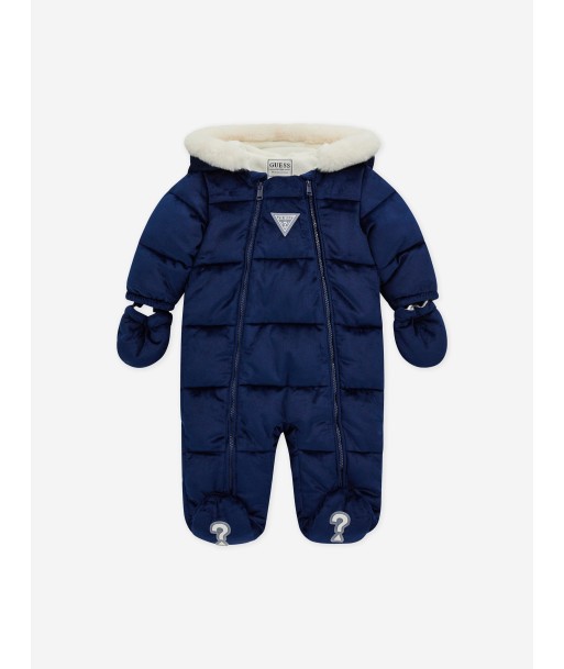 Guess Baby Padded Snowsuit in Blue offre 