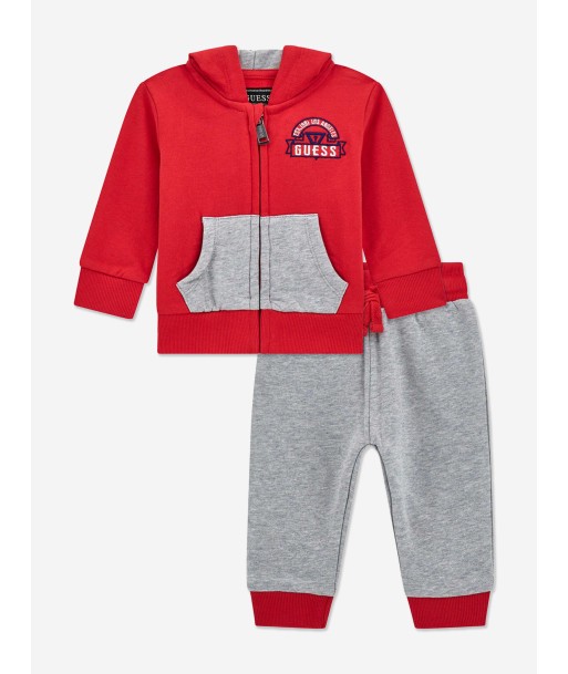 Guess Baby Boys Logo Tracksuit in Red Par le système avancé 