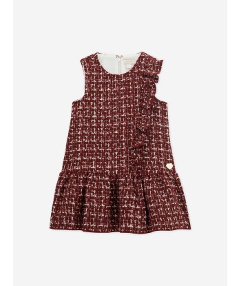 Guess Girls Tweed Sleeveless Dress in Red Economisez 