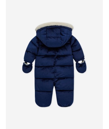 Guess Baby Padded Snowsuit in Blue offre 