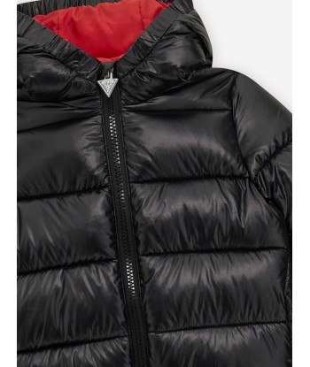 Guess Boys Hooded Padded Jacket in Black Le MVP de beaucoup