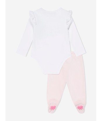 Guess Baby Girls Bodysuit And Pants Set in Multicolour en stock