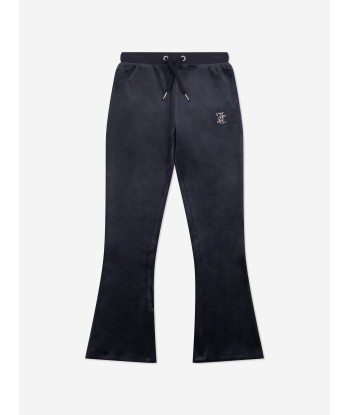 Juicy Couture Girls Diamante Logo Bootcut Joggers in Navy ouvre sa boutique