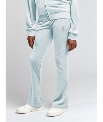 Juicy Couture Girls Diamante Logo Bootcut Joggers in Blue en ligne des produits 