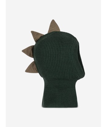 Konges Sløjd Baby Boys Animal Balaclava in Green Les êtres humains sont 