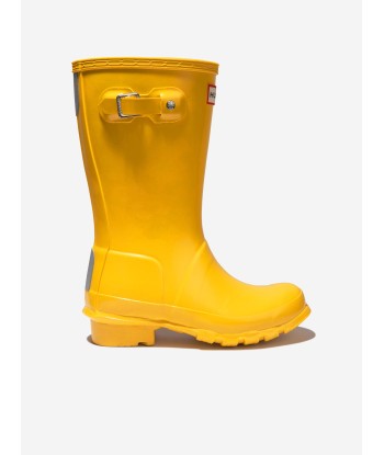 Hunter Kids Original Gloss Wellington Boots in Yellow 50% de réduction en Octobre 2024