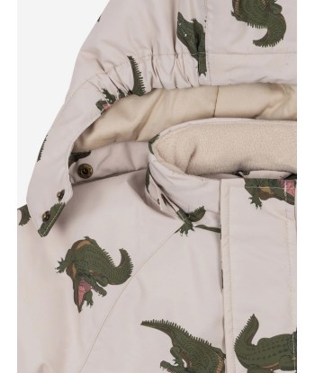 Konges Sløjd Kids Crocodile Nohr Snowsuit in Ivory Les magasins à Paris