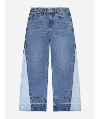 Levi's Girls '94 Baggy Wide Leg Release Jeans in Blue la colonne vertébrale