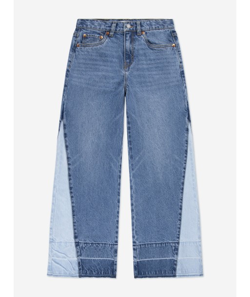 Levi's Girls '94 Baggy Wide Leg Release Jeans in Blue la colonne vertébrale