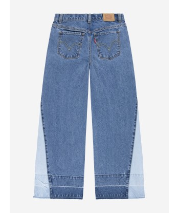 Levi's Girls '94 Baggy Wide Leg Release Jeans in Blue la colonne vertébrale