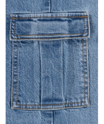 Levi's Girls '94 Baggy Cargo Jeans in Blue destockage