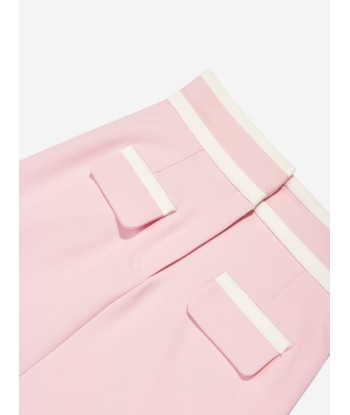 Mama Luma Girls Contrast Stitch Skirt in Pink vous aussi creer 