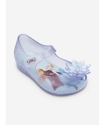 Mini Melissa Girls Ultragirl Frozen Shoes in Blue paiement sécurisé