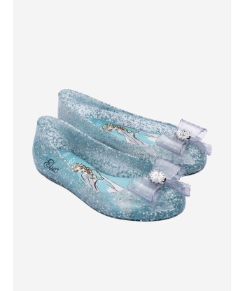 Mini Melissa Girls Sweet Love Disney Princess Ballerinas in Blue Paris Déstockage Promo