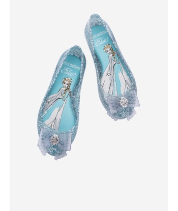 Mini Melissa Girls Sweet Love Disney Princess Ballerinas in Blue Paris Déstockage Promo