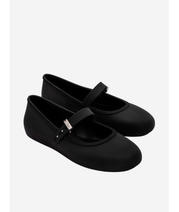 Mini Melissa Girls Soft Ballerina in Black soldes