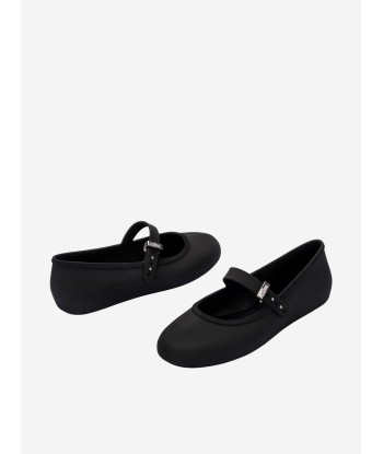 Mini Melissa Girls Soft Ballerina in Black soldes