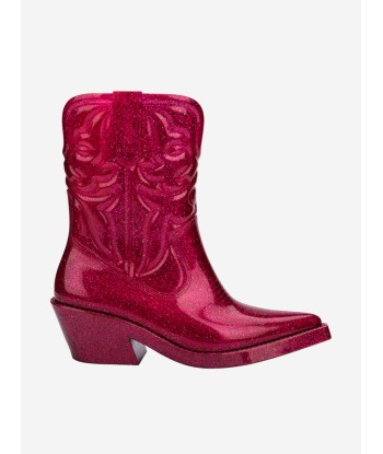 Mini Melissa Girls Texas Boots in Pink Véritable concentré