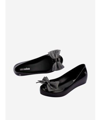 Mini Melissa Girls Ultragirl Sweet XII Ballerinas in Black Comparez et commandez 