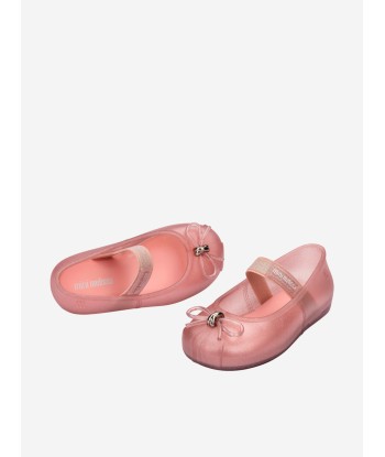 Mini Melissa Girls Sophie Ballet Flats in Pink vente chaude votre 