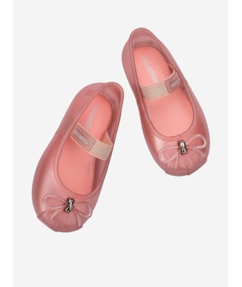 Mini Melissa Girls Sophie Ballet Flats in Pink vente chaude votre 