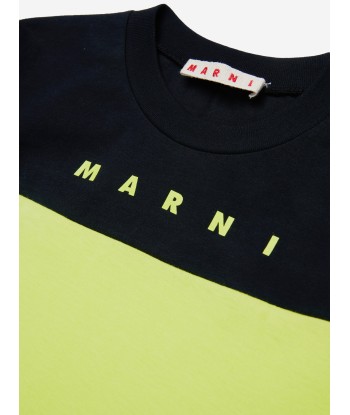 MARNI Kids Colourblock T-Shirt in Green sélection de produits