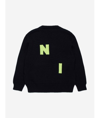 MARNI Kids Logo Jumper in Black ouvre sa boutique