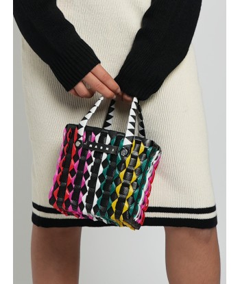 MARNI Girls Woven Basket Bag in Multicolour (15cm) shop