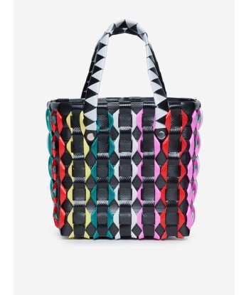 MARNI Girls Woven Basket Bag in Multicolour (15cm) shop