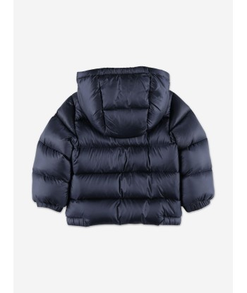 Moncler Enfant Baby Boys Down Padded New Macaire Jacket in Navy sur le site 