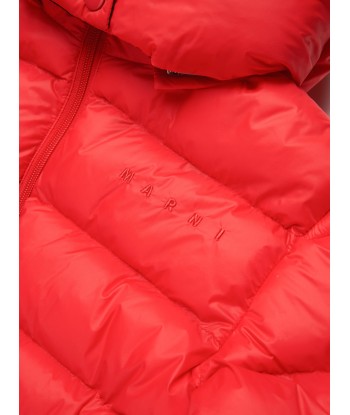 MARNI Kids Puffer Jacket in Red Paris Déstockage Promo