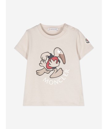 Moncler Enfant Baby Boys Logo T-Shirt in Beige Venez découvrir notre 