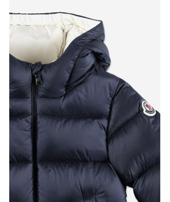 Moncler Enfant Baby Boys Down Padded New Macaire Jacket in Navy sur le site 