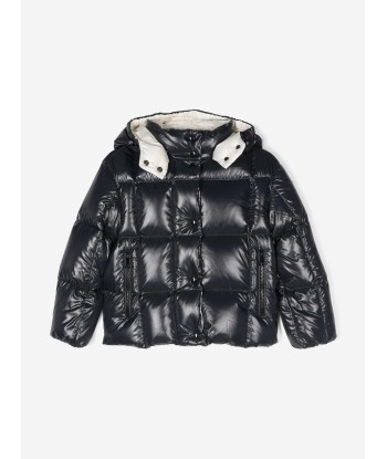 Moncler Enfant Girls Down Padded Parana Jacket in Navy l'évolution des habitudes 