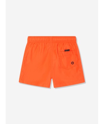 Diesel Boys Logo Swim Shorts in Orange les ctes