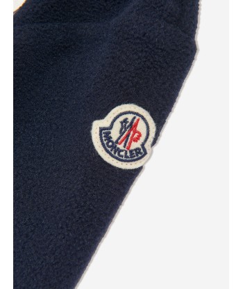 Moncler Enfant Baby Logo Pramsuit in Navy en linge