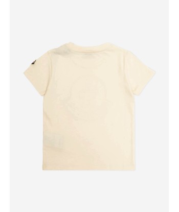 Moncler Enfant Girls Logo T-Shirt in Ivory votre restaurant rapide dans 