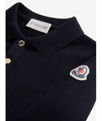 Moncler Enfant Girls Polo Dress in Navy meilleur choix