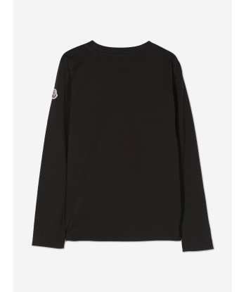 Moncler Enfant Boys Long Sleeve T-Shirt in Black l'évolution des habitudes 