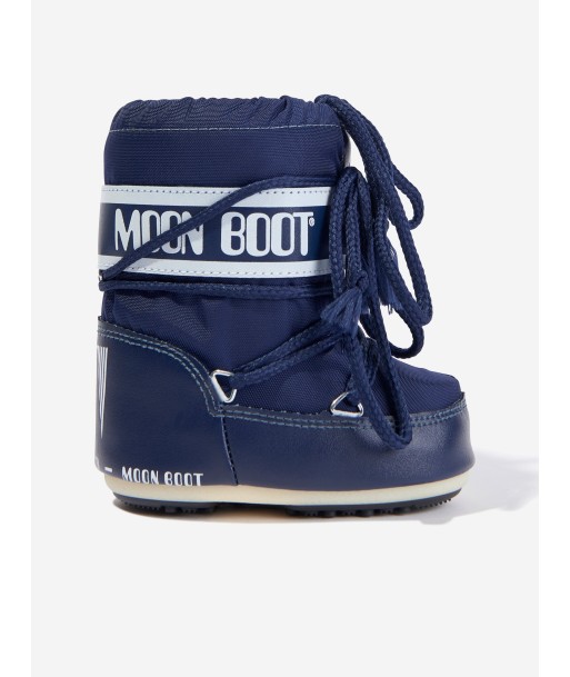 Moon Boot Baby Boys Icon Mini Boots in Blue la colonne vertébrale