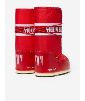 Moon Boot Girls Icon Boots in Red pas chere