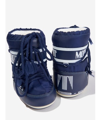 Moon Boot Baby Boys Icon Mini Boots in Blue la colonne vertébrale