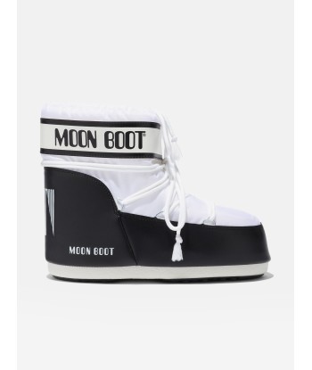 Moon Boot Kids Icon Low Boots in White pour bénéficier 