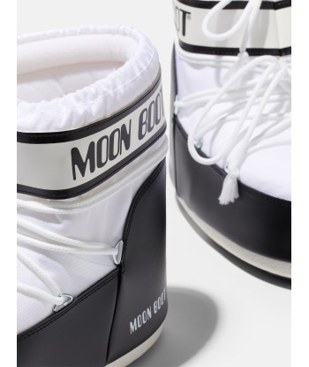 Moon Boot Kids Icon Low Boots in White pour bénéficier 