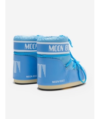 Moon Boot Boys Icon Low Boots in Blue destockage