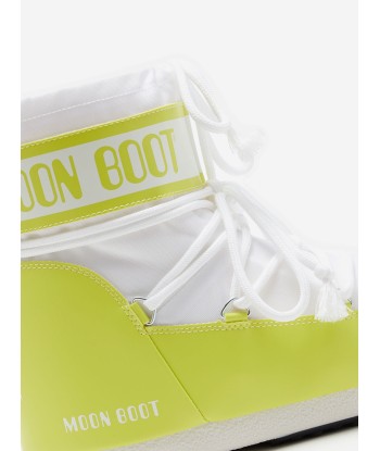 Moon Boot Boys Icon Low Boots in Green destockage