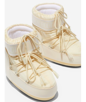 Moon Boot Girls Icon Low Boots in Ivory les ligaments